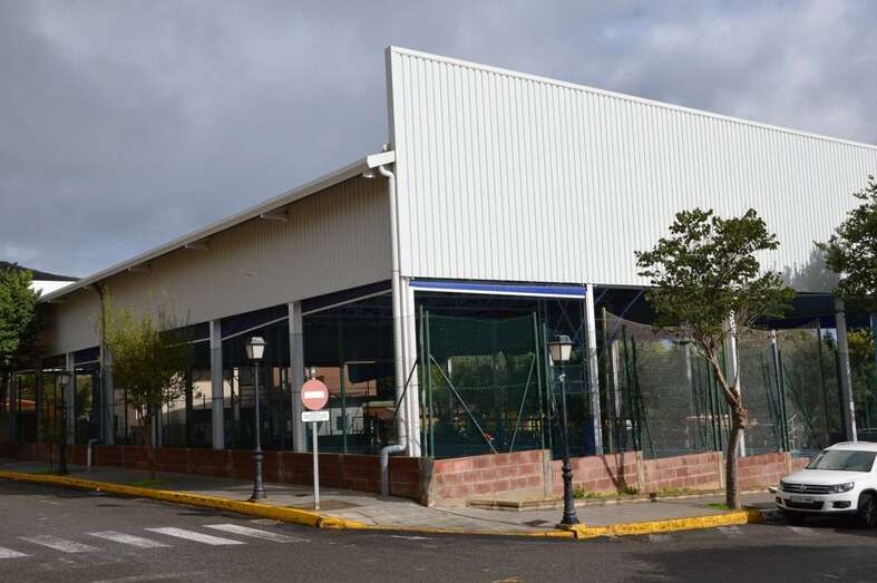 Cancha municipal junto al Centro Cívico de Valsequillo (Foto TA)